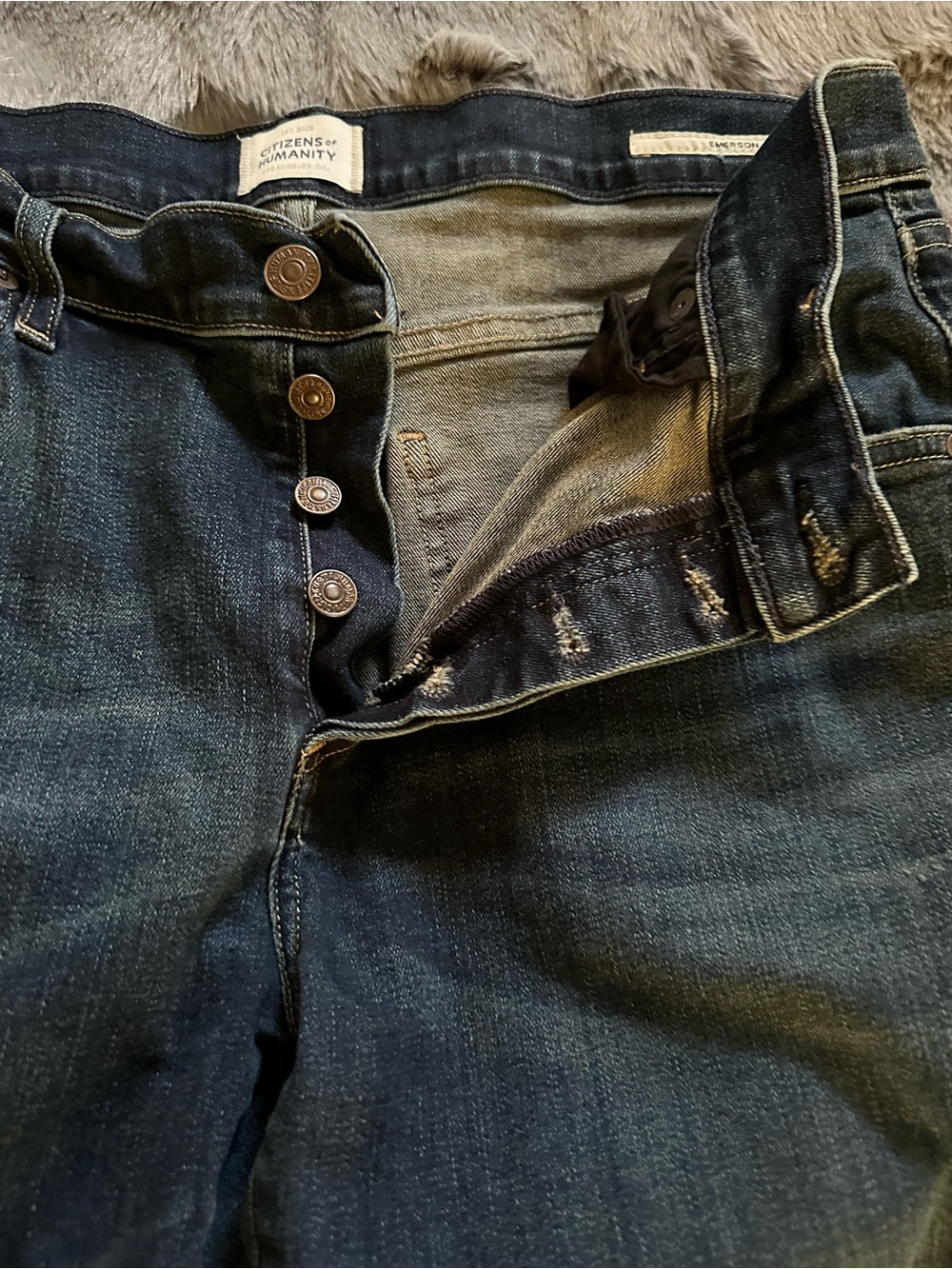 Citizens Of Humanity Emerson Dark Blue Skinny Jeans - Picture 2 of 4